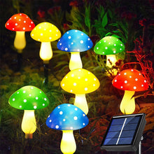 Load image into Gallery viewer, Solar-Powered Mushroom Garden Lights