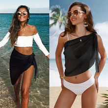 Load image into Gallery viewer, Women Shorts Beach Sarong Solid Summer Cover Ups