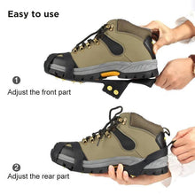 Load image into Gallery viewer, 10 teeth crampons, non-slip shoe cover, 1 pair