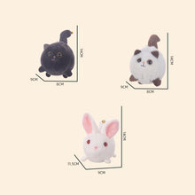 Load image into Gallery viewer, Wagging Tail Kitty Plush Doll Keychain