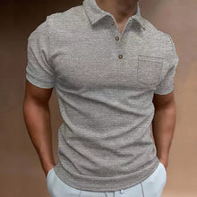 Load image into Gallery viewer, Men&#39;s Waffle Polo Shirt