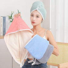 Load image into Gallery viewer, Double Layer Coral Velvet Quick Drying Hair Cap