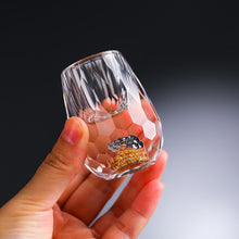 Load image into Gallery viewer, 3D Gläser med glass av isbreer Whiskyglass i krystallgullfolie