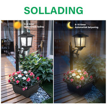 Load image into Gallery viewer, Soldrevet blomsterpotte gatelys