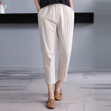 Load image into Gallery viewer, Cotton Linen Ankle Length Harem Pants