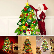 Load image into Gallery viewer, Felt Christmas Tree with Detachable Ornaments