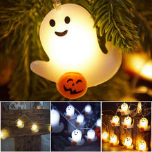 Load image into Gallery viewer, Ghost Pumpkin String Lights