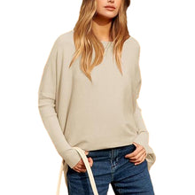 Load image into Gallery viewer, Women&#39;s Irregular Oversized Dolman Sleeve Knitted Pullover