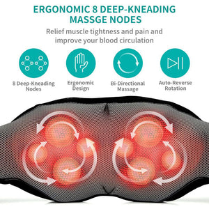 Red Light Heating Kneading Shoulder Massager