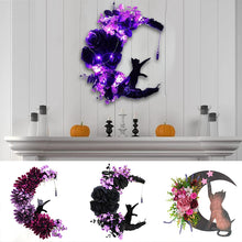 Load image into Gallery viewer, Cat Crescent Moon Wreath