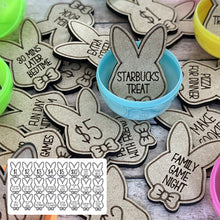 Load image into Gallery viewer, Easter Egg Stuffing Wooden Rabbit Token