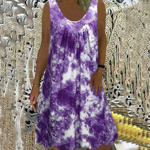 Load image into Gallery viewer, Women's Sleeveless Casual Printed Pocket Dress