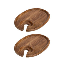 Load image into Gallery viewer, Appetizer Plate with Wine Glass Holder