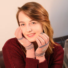 Load image into Gallery viewer, Snowflake Printed Knitted Touchscreen Gloves