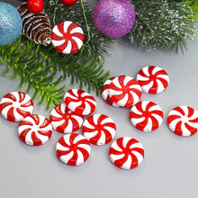 Load image into Gallery viewer, Christmas Peppermint Knob Button Cover