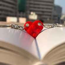 Load image into Gallery viewer, Cute Heart Shape Matching Brick Keychain For Couples