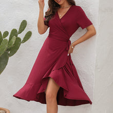 Load image into Gallery viewer, V-Neck High Waist Dress