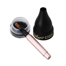 Load image into Gallery viewer, Hirundo Waterproof Eyebrow Kit (Black) -Long Lasting Sculpting Brow
