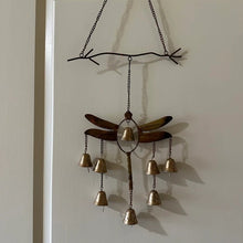 Load image into Gallery viewer, Handmade Dragonfly With Bells Wind Chime
