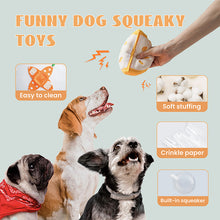 Load image into Gallery viewer, Orange Hide-and-Seek Plush Dog Toy