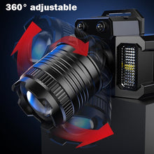 Load image into Gallery viewer, USB Rechargeable Waterproof LED Headlamp