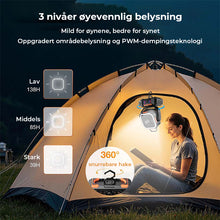 Load image into Gallery viewer, Bærbar oppladbar campingvifte