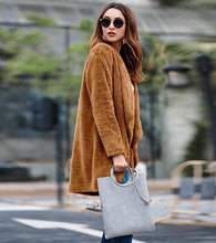Load image into Gallery viewer, Long Sleeve Faux Fur Cardigan