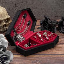 Load image into Gallery viewer, Gothic Coffin Jewelry Storage Box