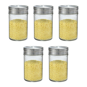 Glass Spice Jars Set