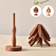 Load image into Gallery viewer, Wooden Leaves Design Coaster