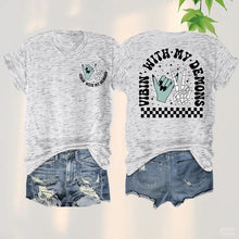 Load image into Gallery viewer, Gothic Graphic Halloween Tee
