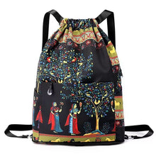 Load image into Gallery viewer, Drawstring Foldable Large Capacity Dry-wet Separation Travel Sports Backpack