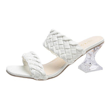 Load image into Gallery viewer, Crystal High-heeled Slippers