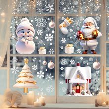 Load image into Gallery viewer, Christmas Static Cling Window Stickers