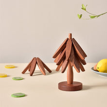 Load image into Gallery viewer, Wooden Leaves Design Coaster