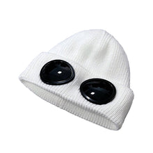 Load image into Gallery viewer, Unisex Solid Color Goggle Lens Design Beanie Hat