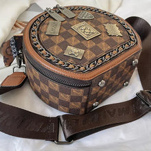 Load image into Gallery viewer, Fashion Retro Bear Badge Print Leather Handbags