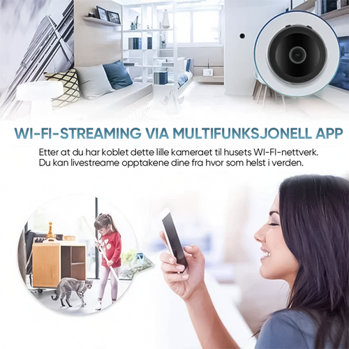 1080p magnetisk oppgradering Mini WIFI kamera vidvinkel