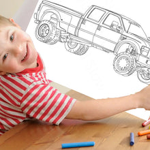 Load image into Gallery viewer, Trucks Coloring Book