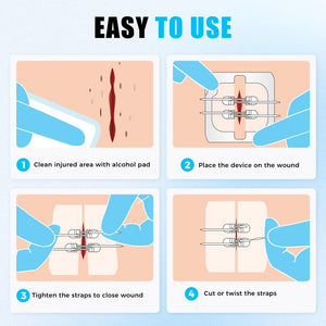 Compact Travel Safety Kit - Portable Wound Protection Injury Healing for Outdoor Use Easy