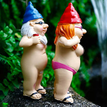 Load image into Gallery viewer, Naughty Garden Gnome Funny Statue