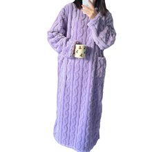Load image into Gallery viewer, Winter Coral Velvet Home Clothes