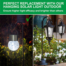 Load image into Gallery viewer, Multicolor Crackle Glass Hanging Solar Lights