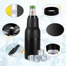 Load image into Gallery viewer, Beer Bottle And Can Cooler With Beer Opener