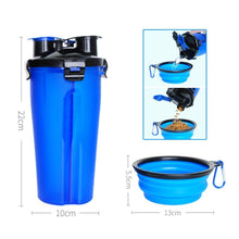 Load image into Gallery viewer, Magoloft™ 2-in-1 Pet Travel Water &amp; Food Bottle with Foldable Bowl