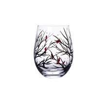 Load image into Gallery viewer, Four Seasons Tree Wine Glasses - Hand Painted Art