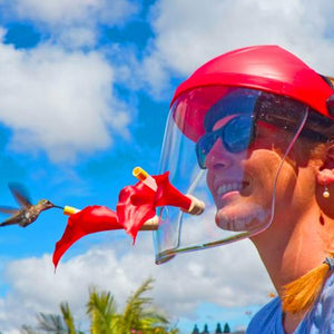 Wearable Hummingbird Feeding Mask