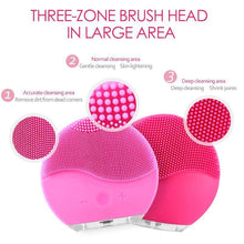 Load image into Gallery viewer, Electric Silicone Facial Cleansing Brush