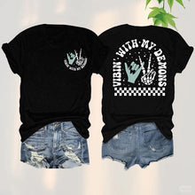 Load image into Gallery viewer, Gothic Graphic Halloween Tee