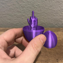 Load image into Gallery viewer, Funny 3D Printed Middle Finger Egg